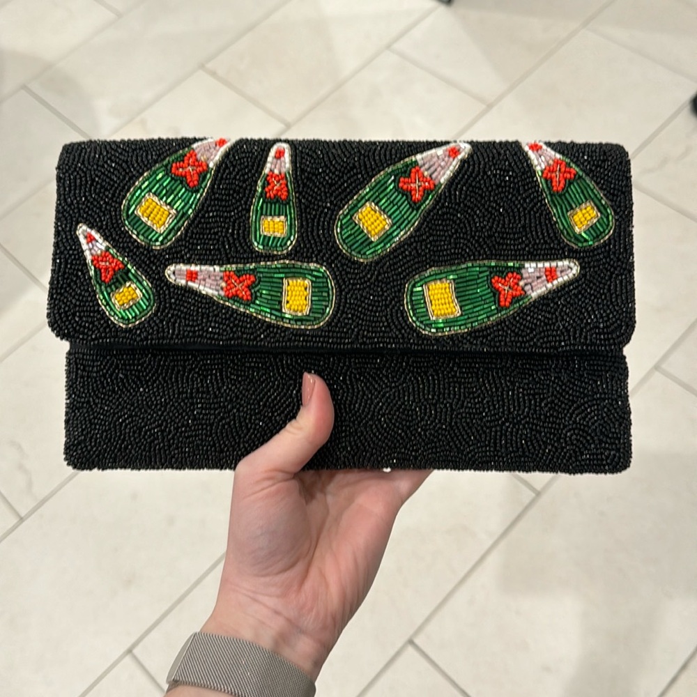 NWT Beaded Clutch